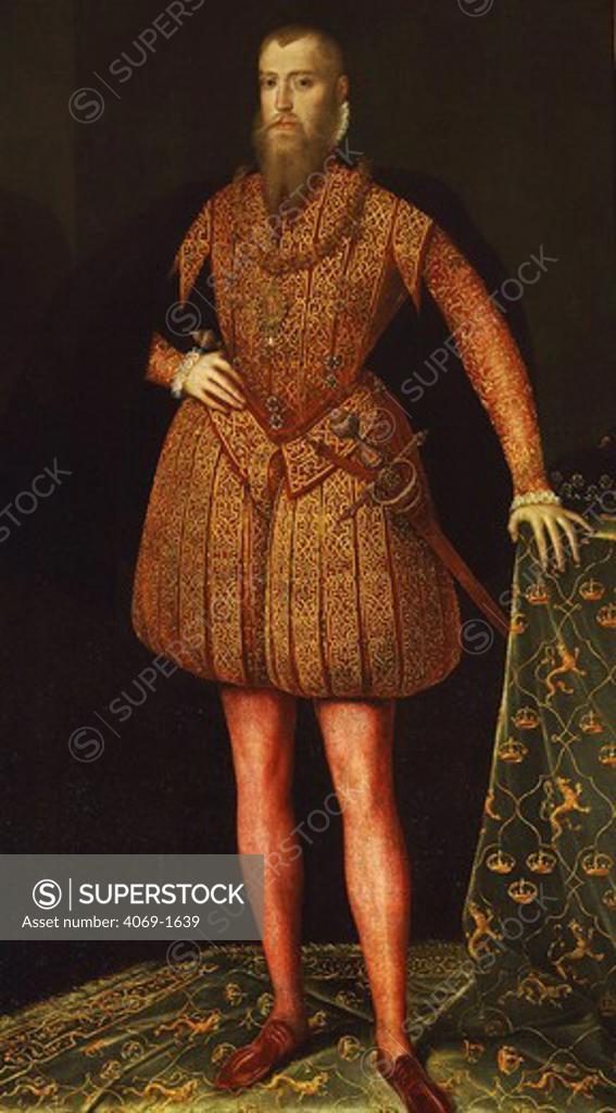 Stock Photo: 4069-1639 ERIC XIV, 1533-77 King of Sweden (prospective suitor of Elizabeth I of England)