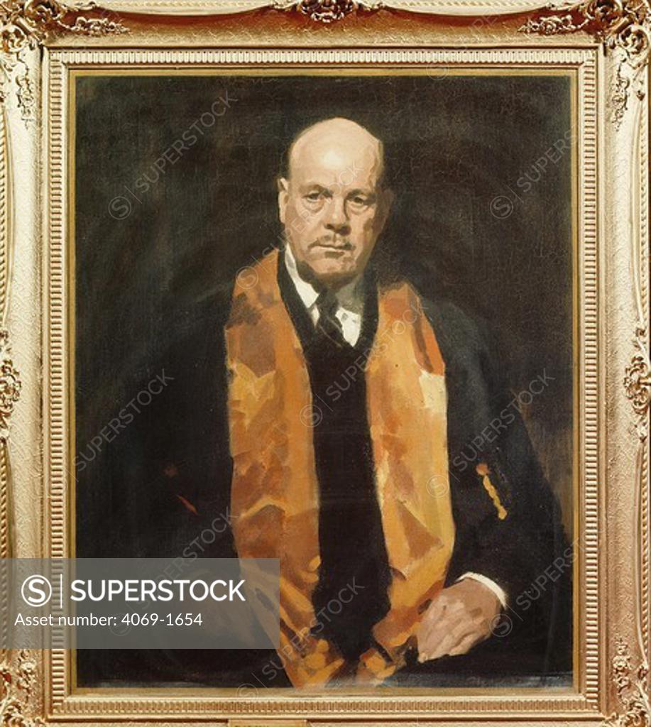 Stock Photo: 4069-1654 Dr J. FORBES McKenzie, surgeon at St Vincents Hospital Melbourne, 1940. Awarded the 1940 Archibald Prize for Portraiture