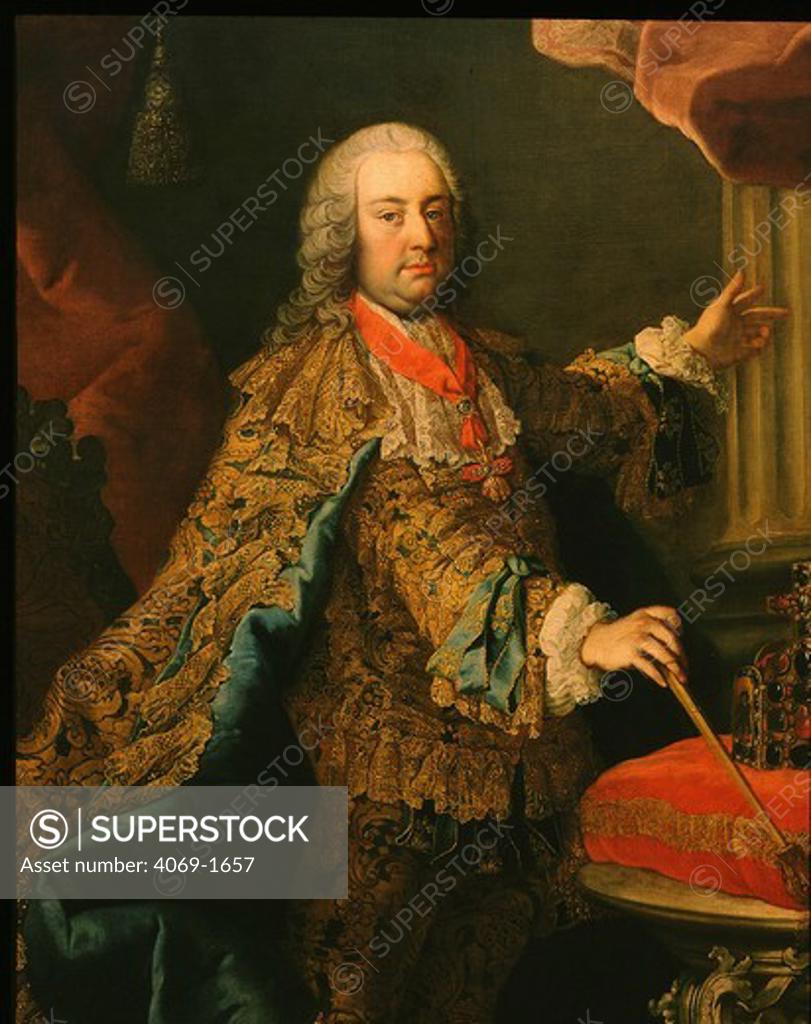 Stock Photo: 4069-1657 FRANCIS I, 1708-65, Holy Roman Emperor, painted 1740