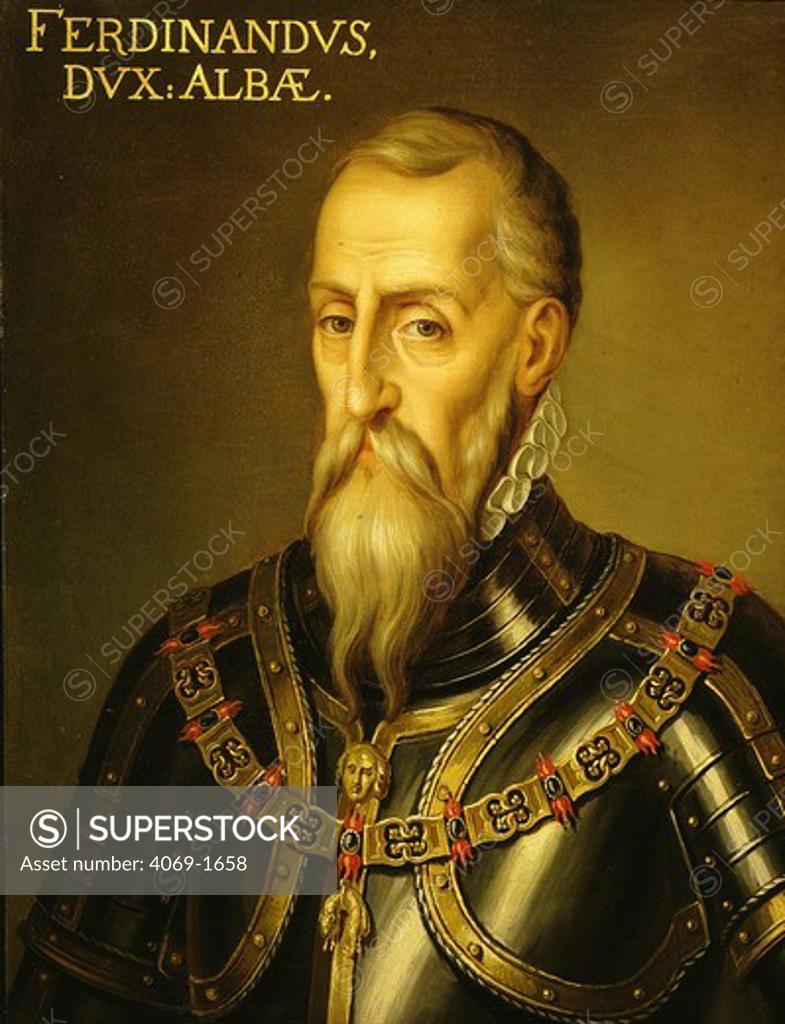 Stock Photo: 4069-1658 FERDINAND, Duke of Alba, 1508-82, Italian military Governor of Spanish low countries