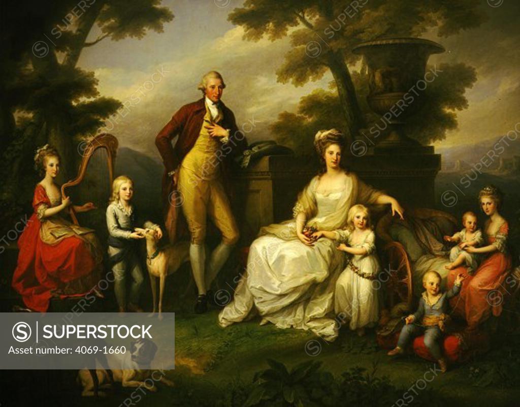 Stock Photo: 4069-1660 Family of FERDINAND IV of Naples, later Ferdinand I of the 2 Sicilies, 1751-1825
