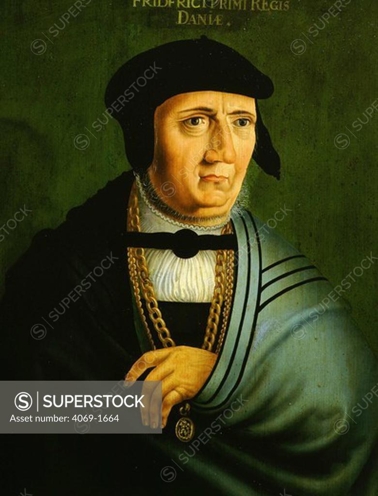 Stock Photo: 4069-1664 King FREDERICK I of Denmark 1523-33