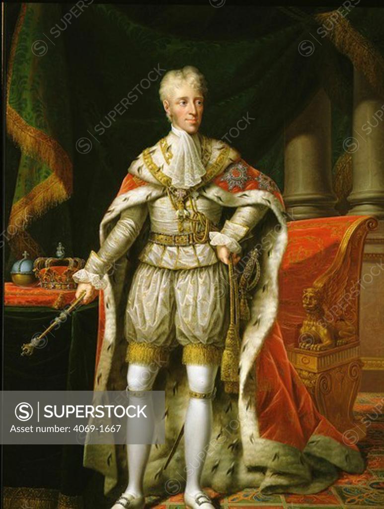 Stock Photo: 4069-1667 King FREDERICK VI of Denmark 1808-39