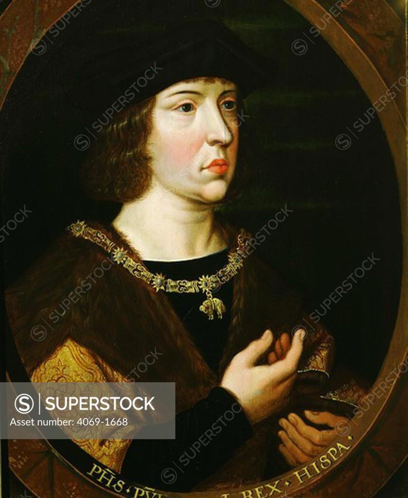 Stock Photo: 4069-1668 King PHILIP I the handsome of Spain 1478-1506