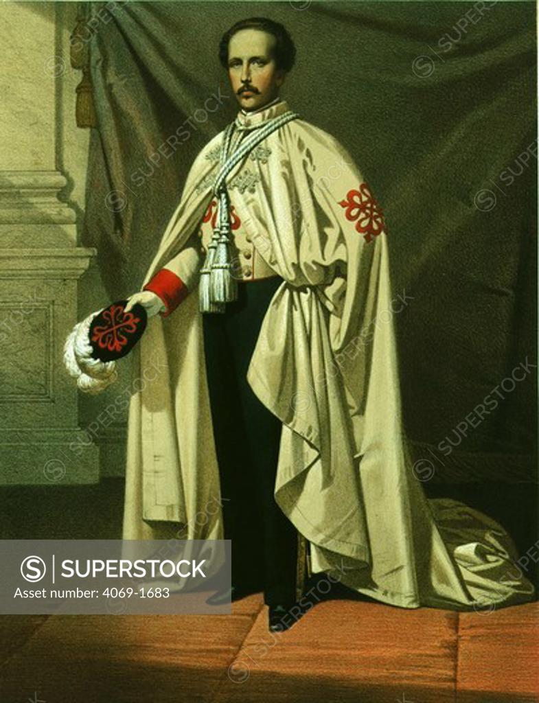Stock Photo: 4069-1683 FRANCISCO de Asis y Bourbon, 1822-1902, Spanish King consort of Isabella II, 1830-1904, Queen of Spain