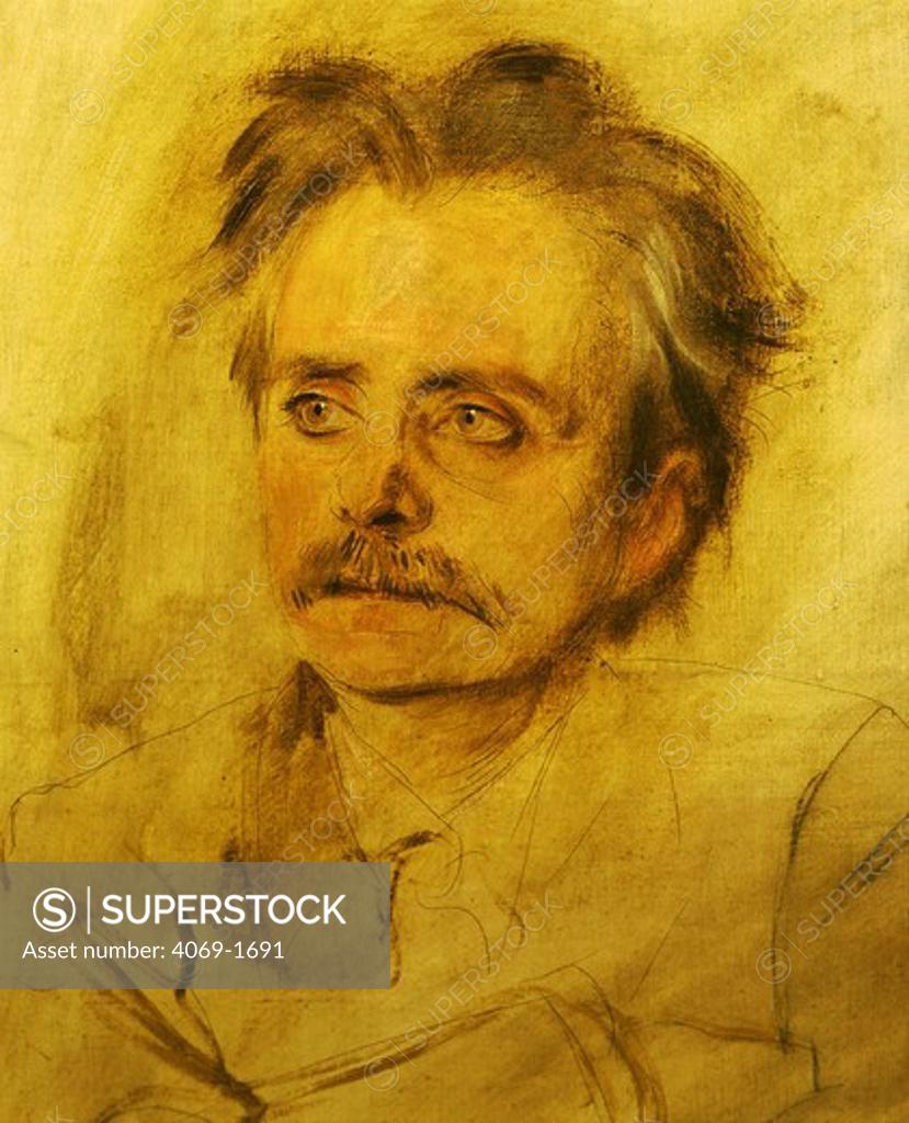 Stock Photo: 4069-1691 Edward GRIEG, 1843-1907, Norwegian composer