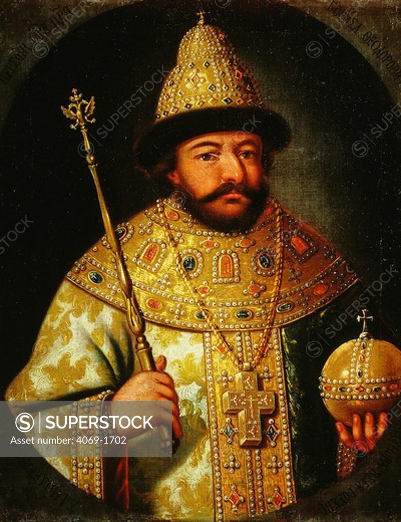 Stock Photo: 4069-1702 Tsar Boris GODUNOV, 1598-1605, 18th century.
