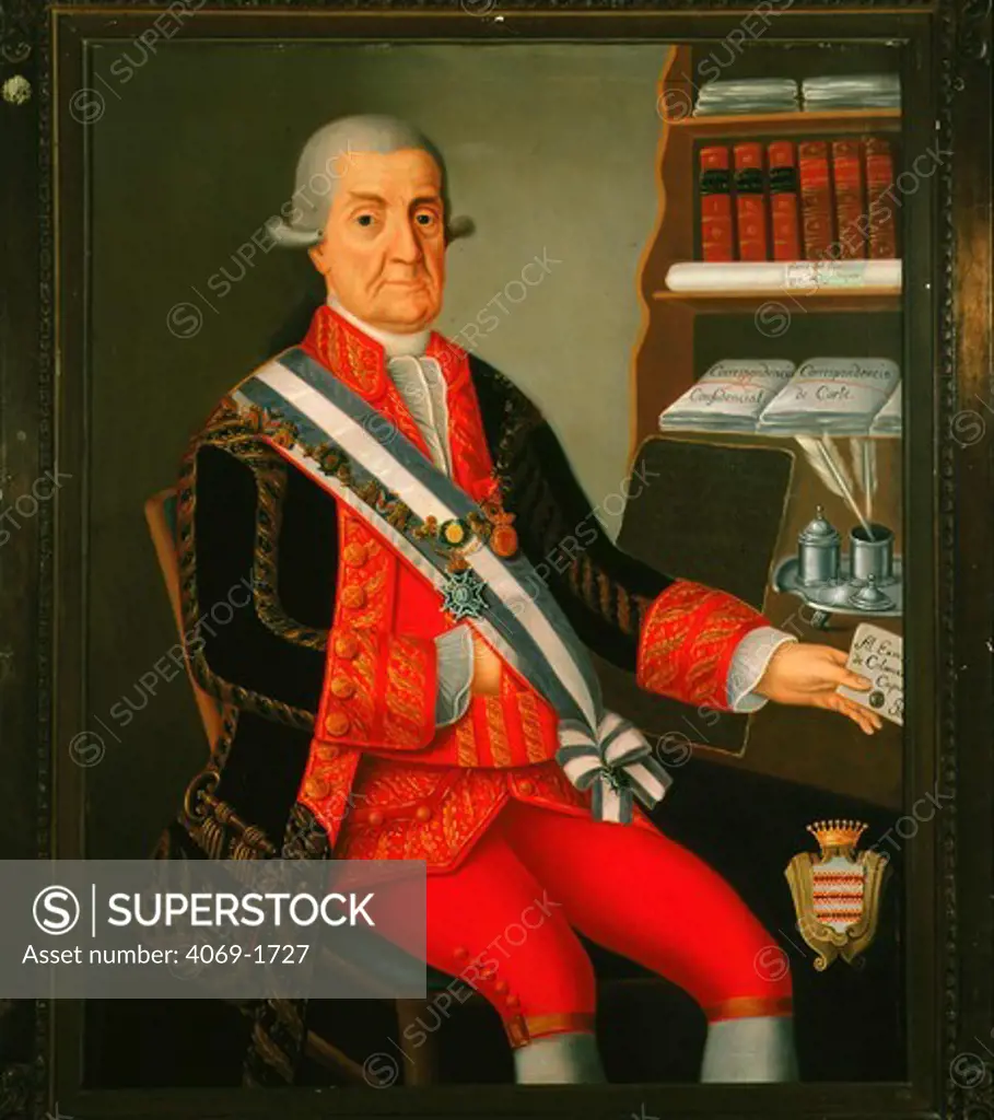 Matias de GALVEZ Viceroy of New Spain in New World, 18th century Spanish