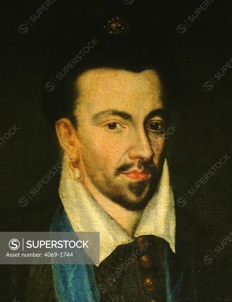 Stock Photo: 4069-1744 HENRY III of France 1551-89, 17th century