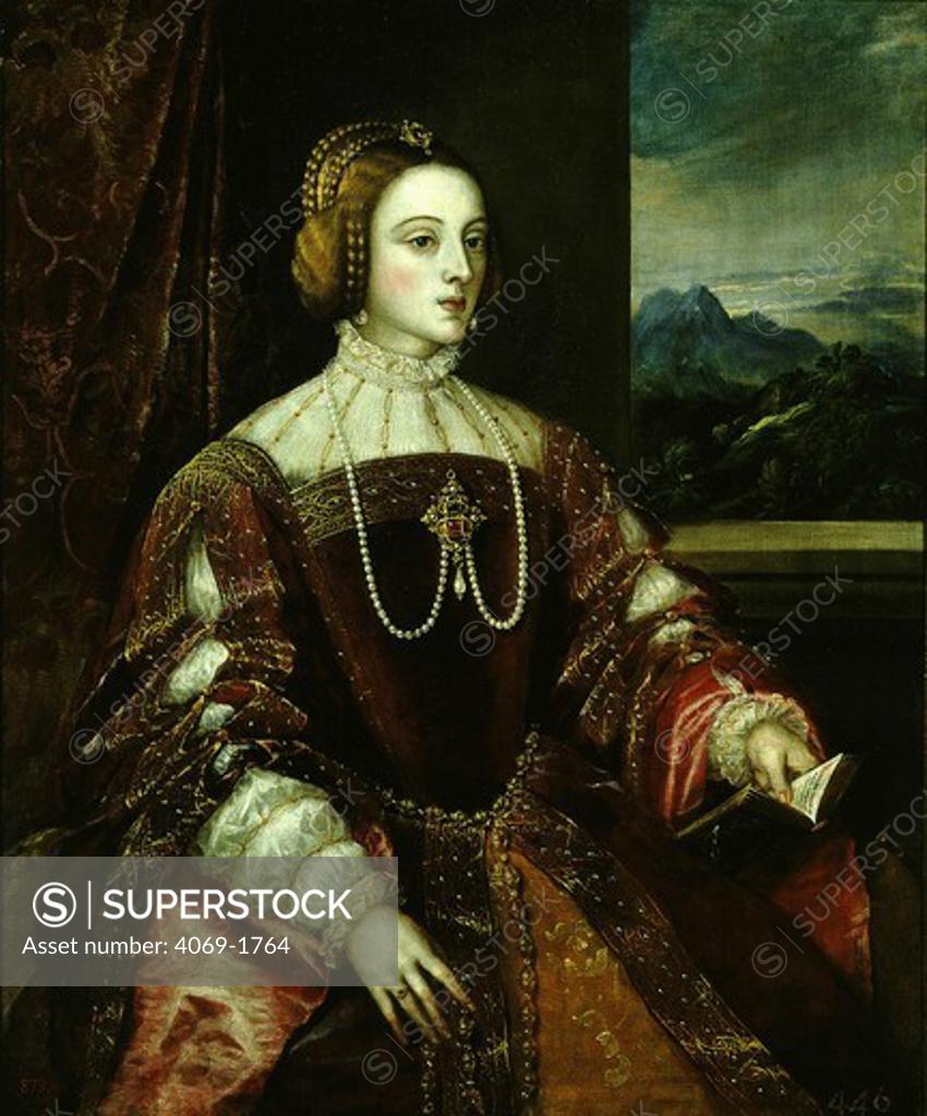 Stock Photo: 4069-1764 Empress ISABELLA of Portugal, wife of Charles V, Holy Roman Emperor, and I Spain, 1500-58, 1548