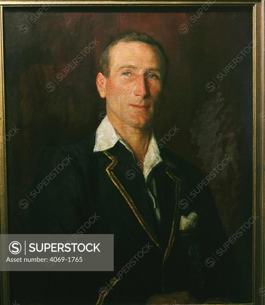 Stock Photo: 4069-1765 Douglas JARDINE, cricketer, 1934, by Herbert Oliver