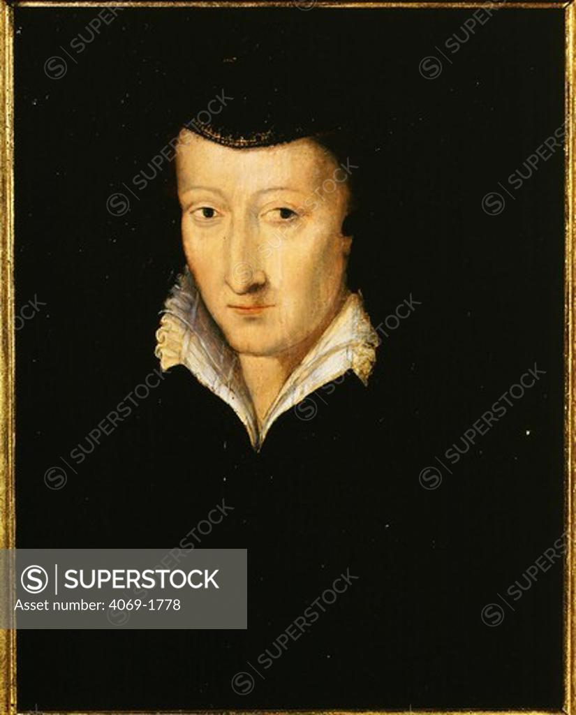 Stock Photo: 4069-1778 Queen JEANNE d'Albret of Navarre 1528-72 mother of King Henry IV of France (MV3184)