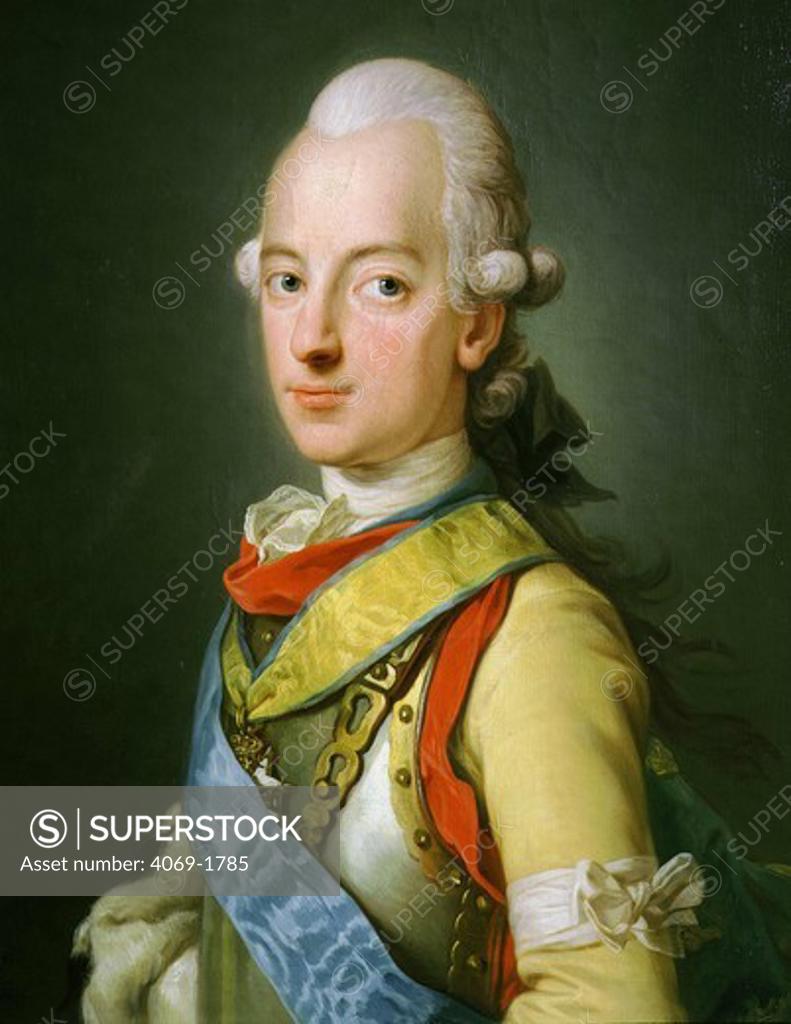 Stock Photo: 4069-1785 King CHARLES XIII of Sweden and Norway 1746-92