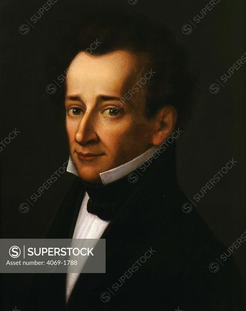 Stock Photo: 4069-1788 Giacomo LEOPARDI 1798-1837, Italian poet