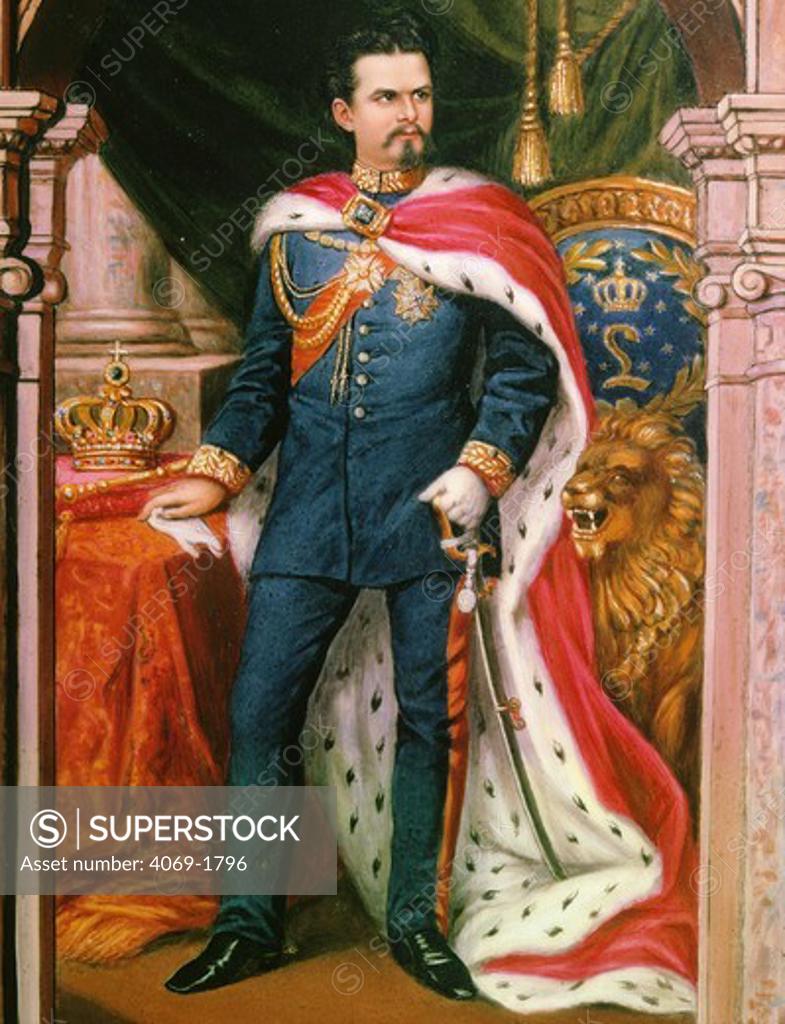 Stock Photo: 4069-1796 LUDWIG II 1845-86 King of Bavaria