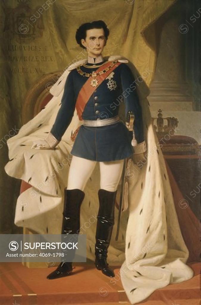 Stock Photo: 4069-1798 LUDWIG II 1845-86 King of Bavaria