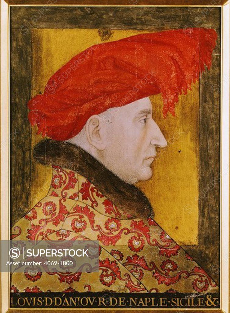 Stock Photo: 4069-1800 LOUIS II, 1377-1417, Duke of Anjou, King of Naples, Sicily and Jerusalem