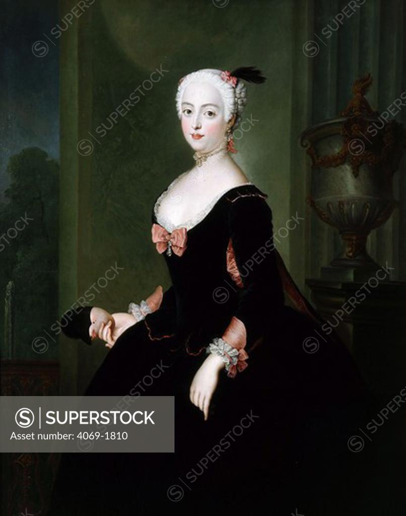 Stock Photo: 4069-1810 Queen LOUISA Ulrika 1720-82 of Sweden, Prussian wife of King Adolf Frederick, 1743