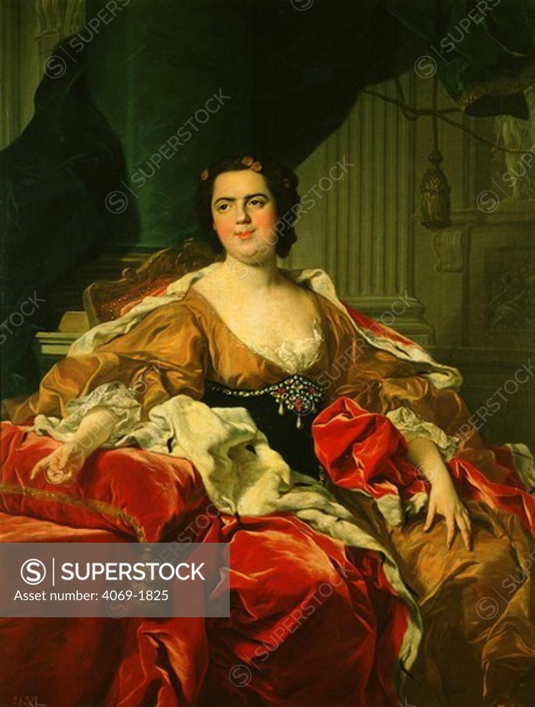 Stock Photo: 4069-1825 LUISA Isabel de Bourbon, wife of Philip of Parma, 1745