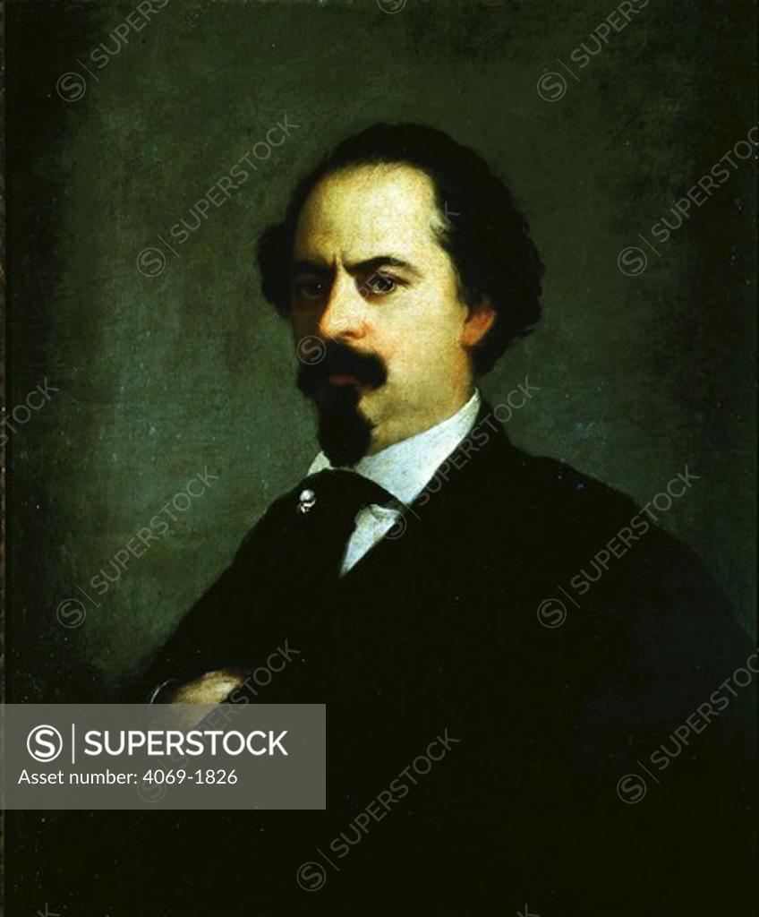 Stock Photo: 4069-1826 Eugenio LUCAS Y PADILLA, 1824-1870, Spanish painter, self-portrait