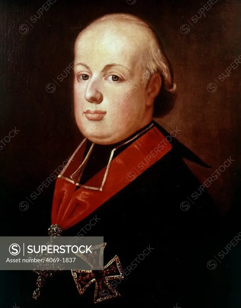 Archduke MAX FRANZ of Austria, protector of Ludwig van Beethoven, 1770-1827 German composer