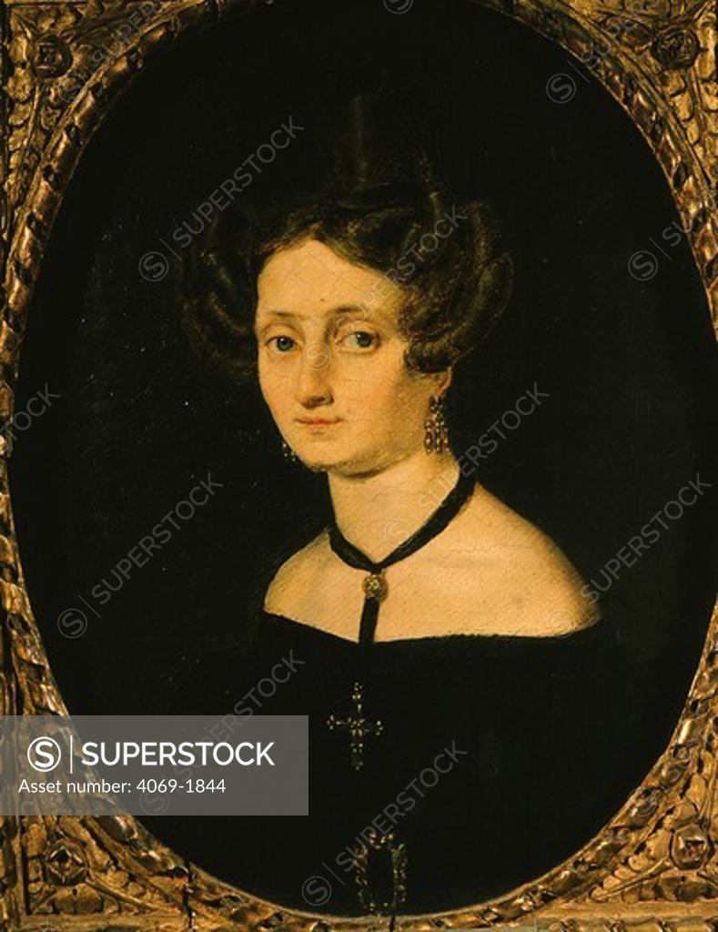 Stock Photo: 4069-1844 Enrichetta Fodor Mainveille, singer, 19th century