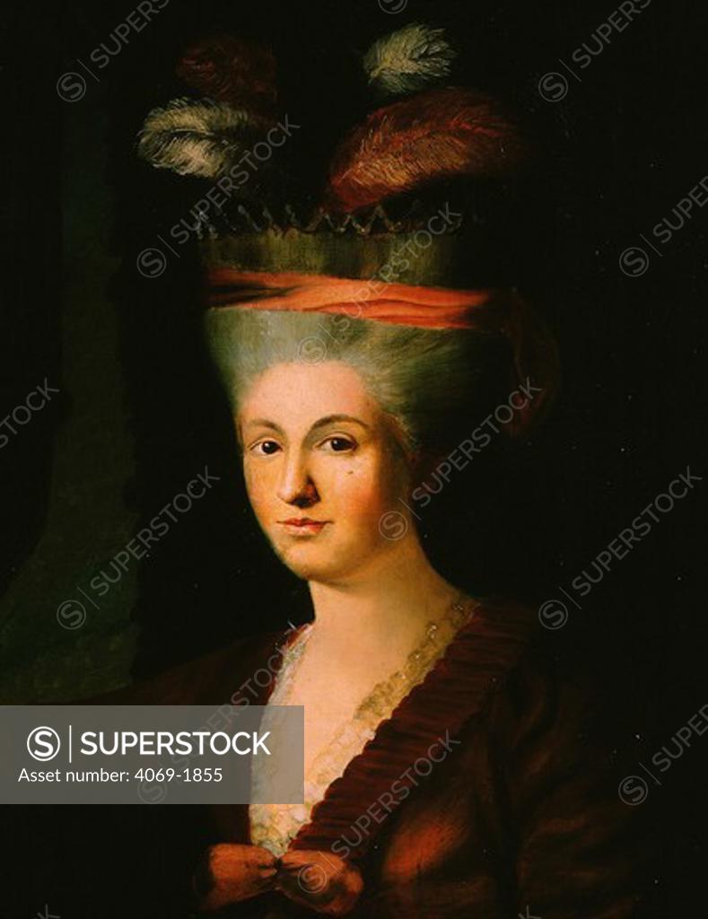 Stock Photo: 4069-1855 Maria Anna MOZART (Nannerl) sister of Mozart 1756-1791 Austrian composer, 1785