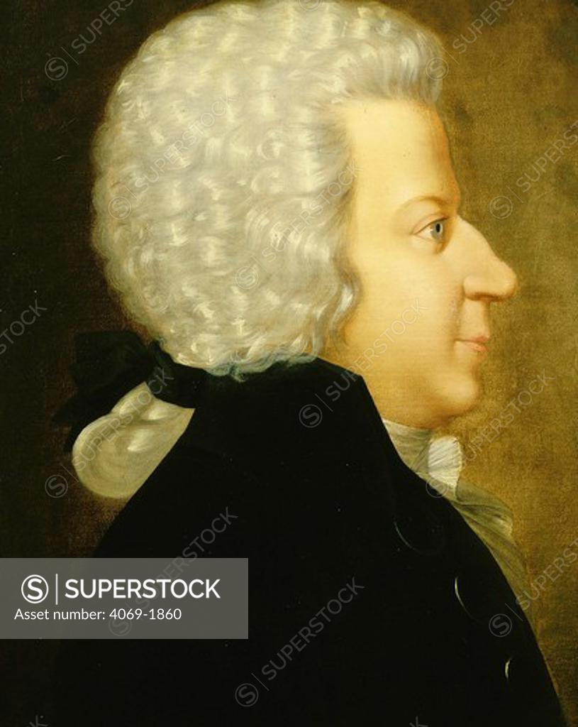 Stock Photo: 4069-1860 Wolfgang Amadeus MOZART 1756-1791 Austrian composer
