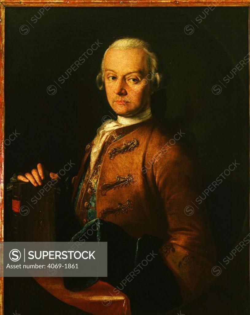 Stock Photo: 4069-1861 Leopold MOZART, 1719-87, Austrian musician, and father of Wolfgang Amadeus