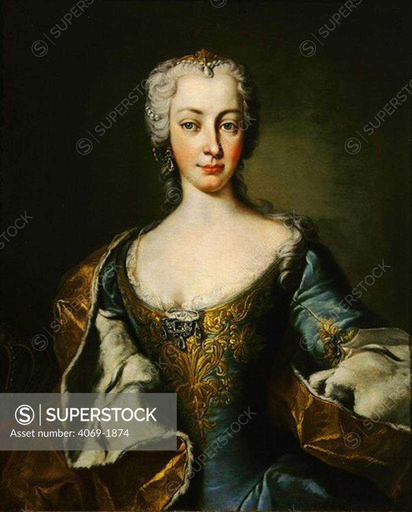 Stock Photo: 4069-1874 Maria Theresa Empress of Austria 1717-80, c. 1730