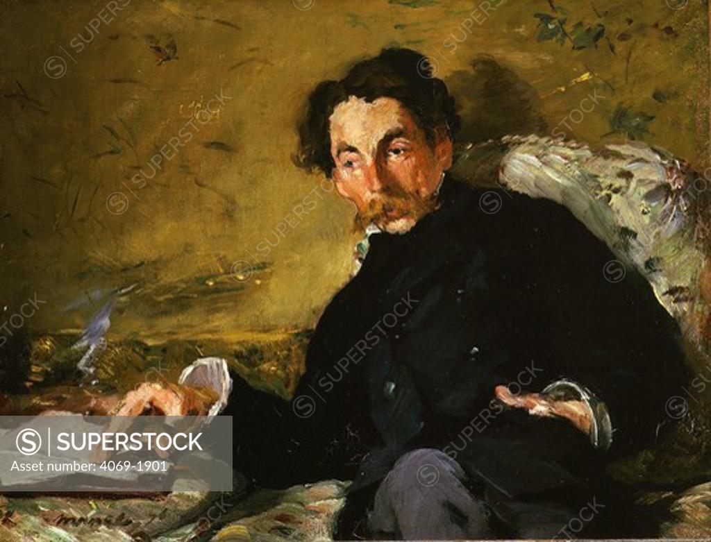 Stock Photo: 4069-1901 Stephane MALLARME, 1842-98, French Symbolist poet, painted 1876
