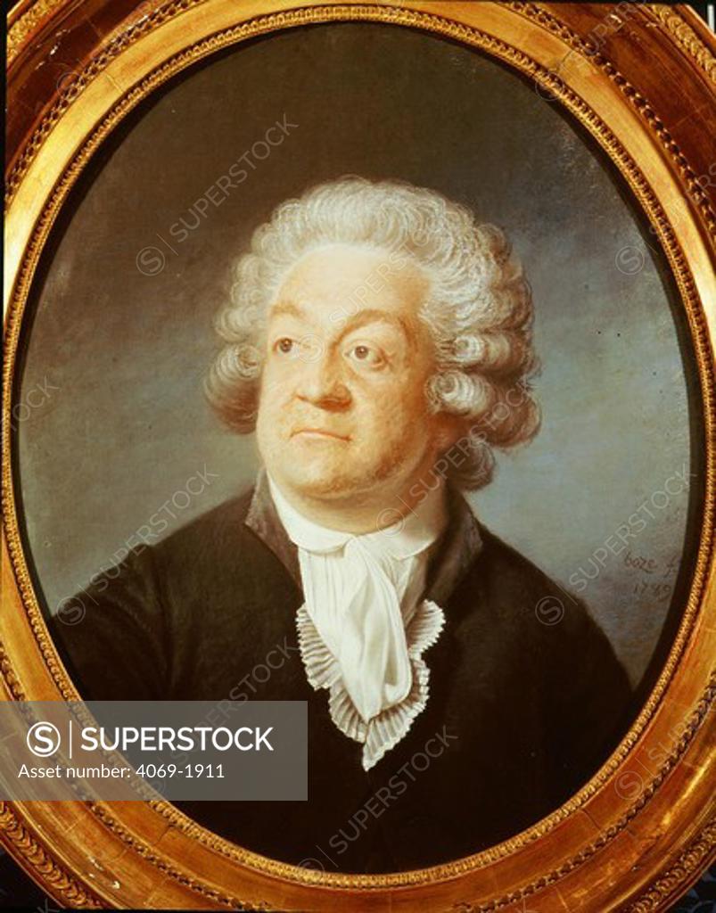Stock Photo: 4069-1911 Honore-Gabriel Riquetti Count of MIRABEAU 1749-91 by Jean-Baptiste-Adolphe Gibert after Boze 1789