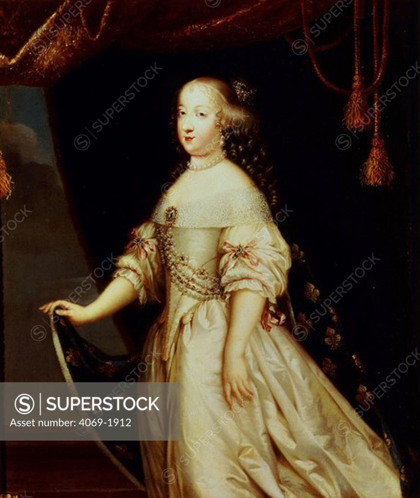 Stock Photo: 4069-1912 Queen MARIA Theresa, 1638-1683, of Austria, first wife of King Louis XIV (MV3501)
