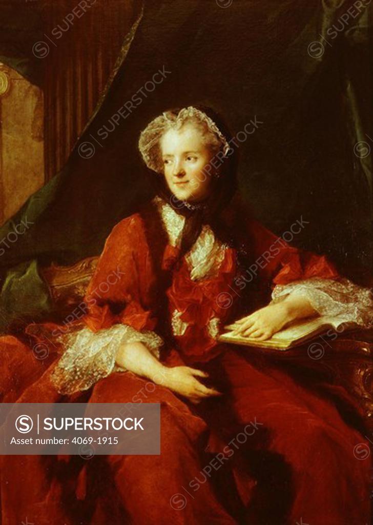 Stock Photo: 4069-1915 Queen MARIE Leszczinska of France 1703-68 and wife of King Louis XV, painted 1748 (MV5672)