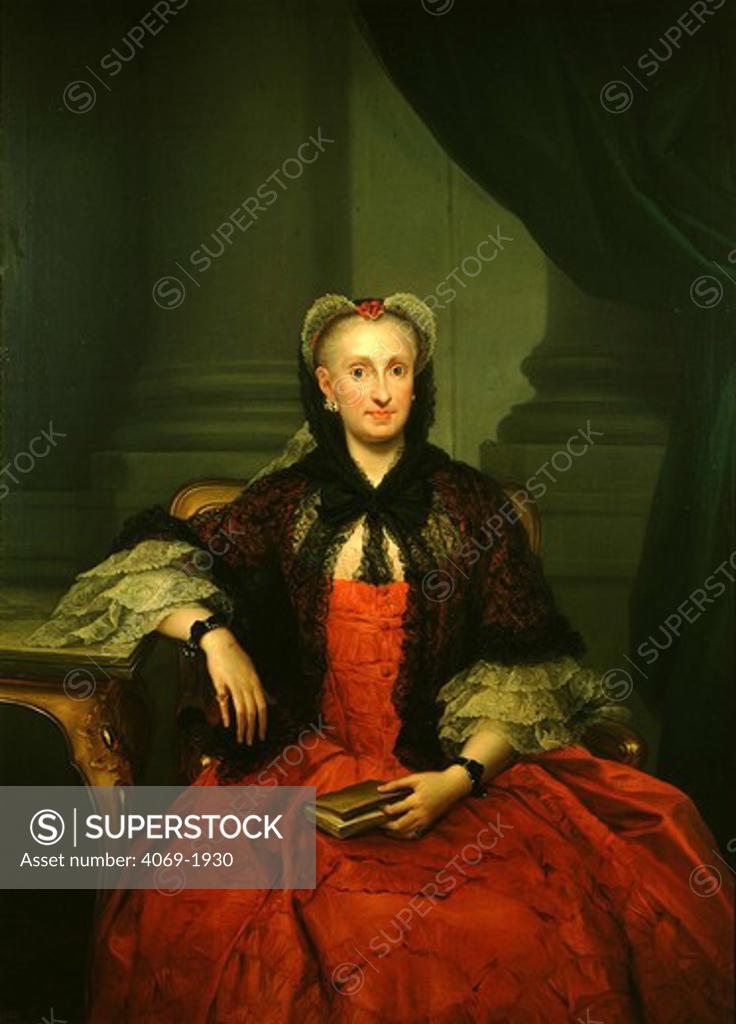 Stock Photo: 4069-1930 MARIA Amalia of Saxony wife of Charles III King of Spain, 1759-88