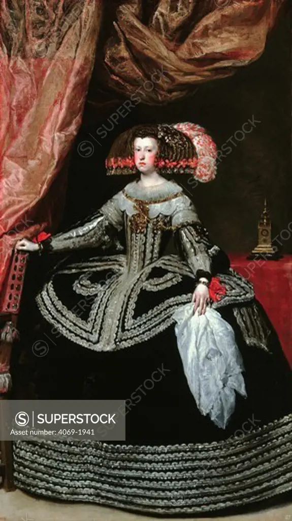 Queen MARIA Anna of Austria, second wife of King Philip IV of Spain, 1652-3