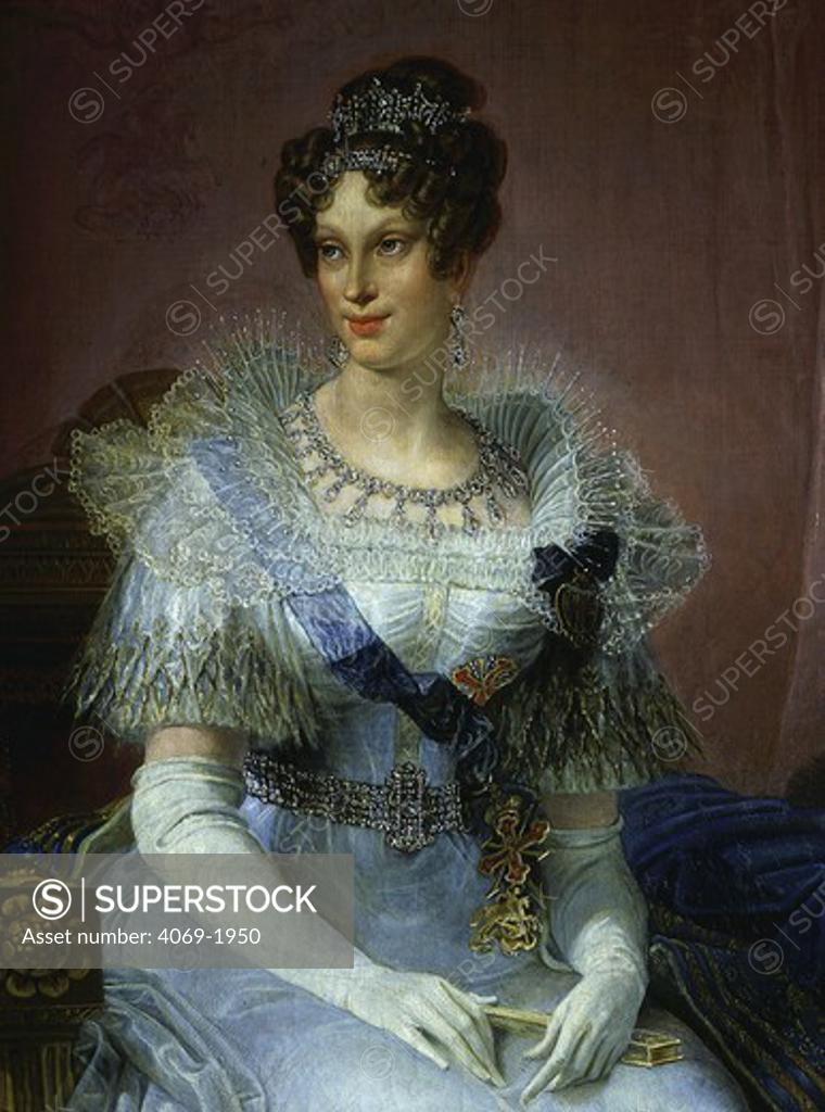 Stock Photo: 4069-1950 Princess MARIA Louisa of Parma 1751-1819 Wife of King Charles IV of Spain by Giovanni Battista Borghesi 1791-1846 Italian