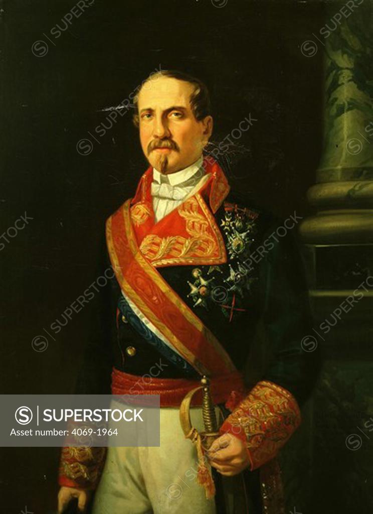 Stock Photo: 4069-1964 Leopold O'DONNELL, 1809-67, Duke of Tetuan, Spanish politician and soldier in 1st Carlist and Moroccan wars