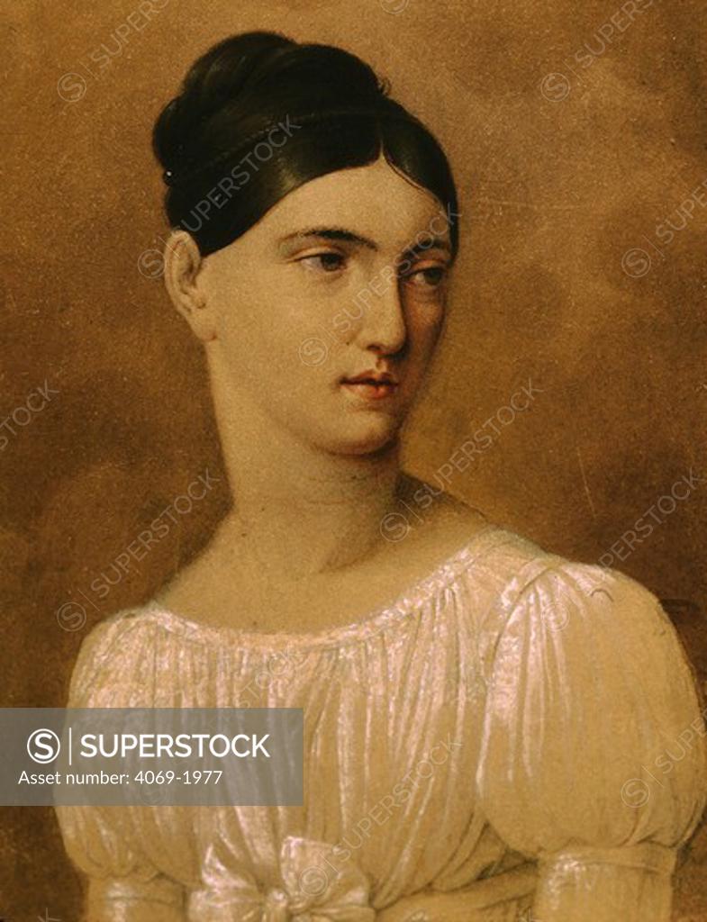 Stock Photo: 4069-1977 Giuditta PASTA 1797-1865 Italian soprano singer, 19th century miniature