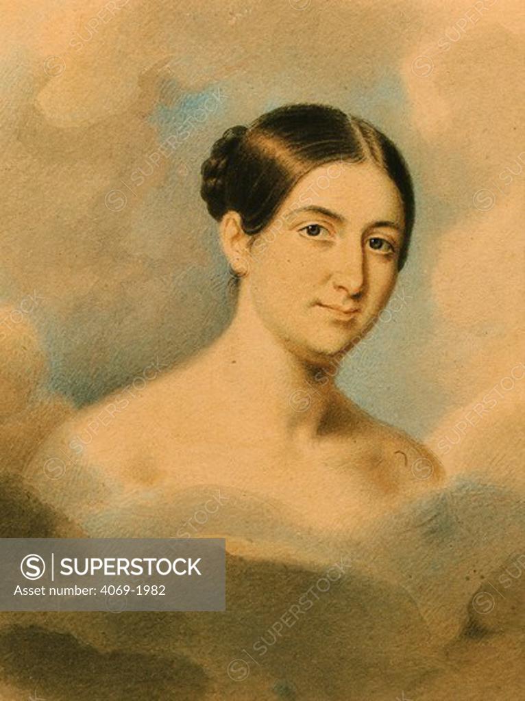 Stock Photo: 4069-1982 Giuditta PASTA 1797-1865, Italian soprano, as young woman, 19th century