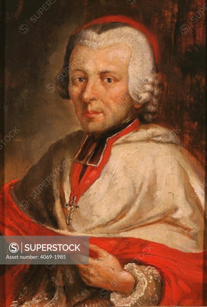 Stock Photo: 4069-1985 Archbishop Hieronimus Joseph Franz de PAULA, Count of Colloredo, 18th century