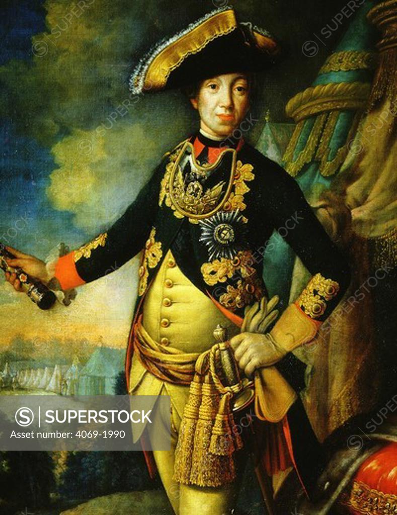 Stock Photo: 4069-1990 Tsar Peter III, 1728-1762. Painted in 1760