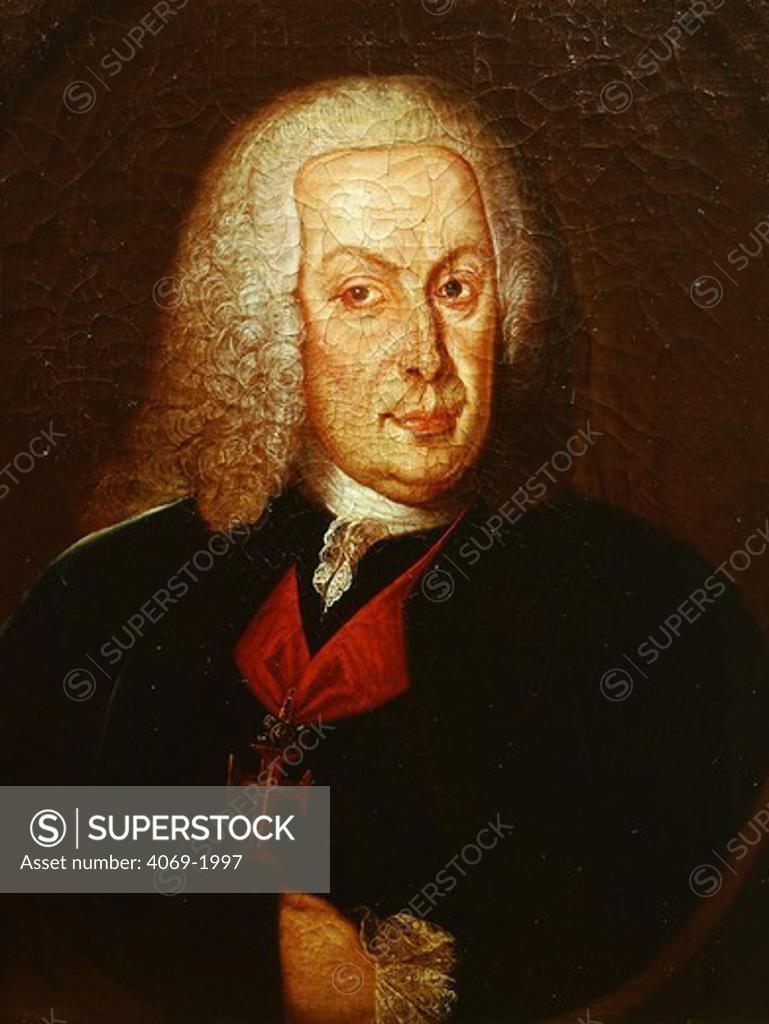 Stock Photo: 4069-1997 Sebastiano de Carvalho Marquis of POMBAL 1699-1782 Portuguese reformer and ruler 1750-77 by Portuguese artist 18th century