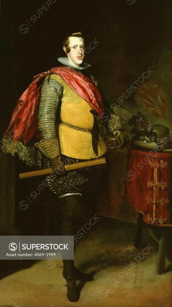 Stock Photo: 4069-1999 King PHILIP IV OF SPAIN, 1605-65, painted c. 1630s
