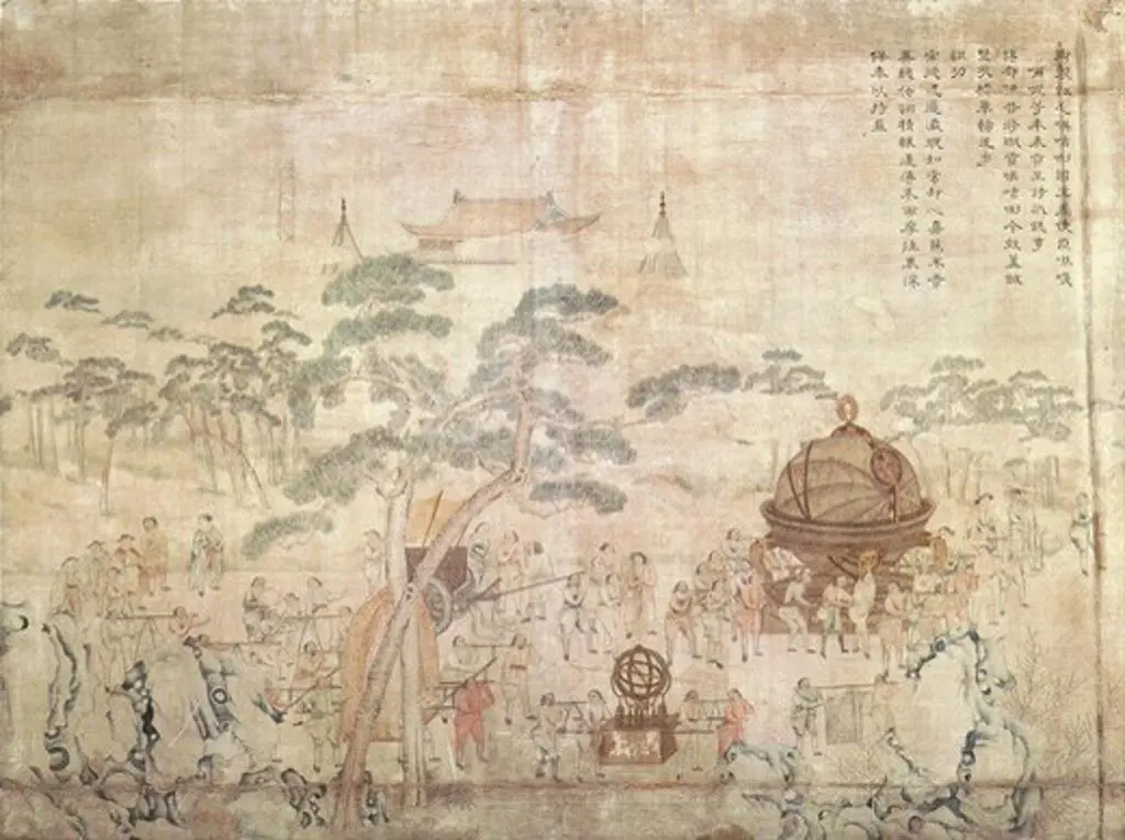 Lord Macartney's trade mission to China in 1793, Kossu tapestry. Macartney sought to exchange English scientific instruments for tea