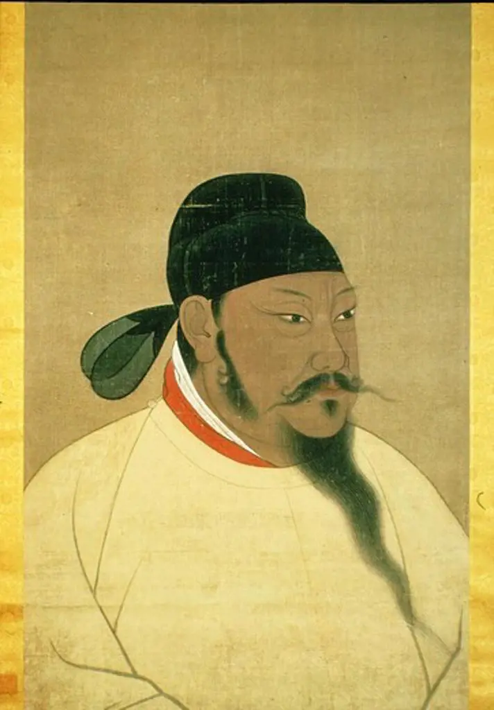 Emperor T'ai Tsung, 598-649, reigned 626-649, Tang Dynasty, China