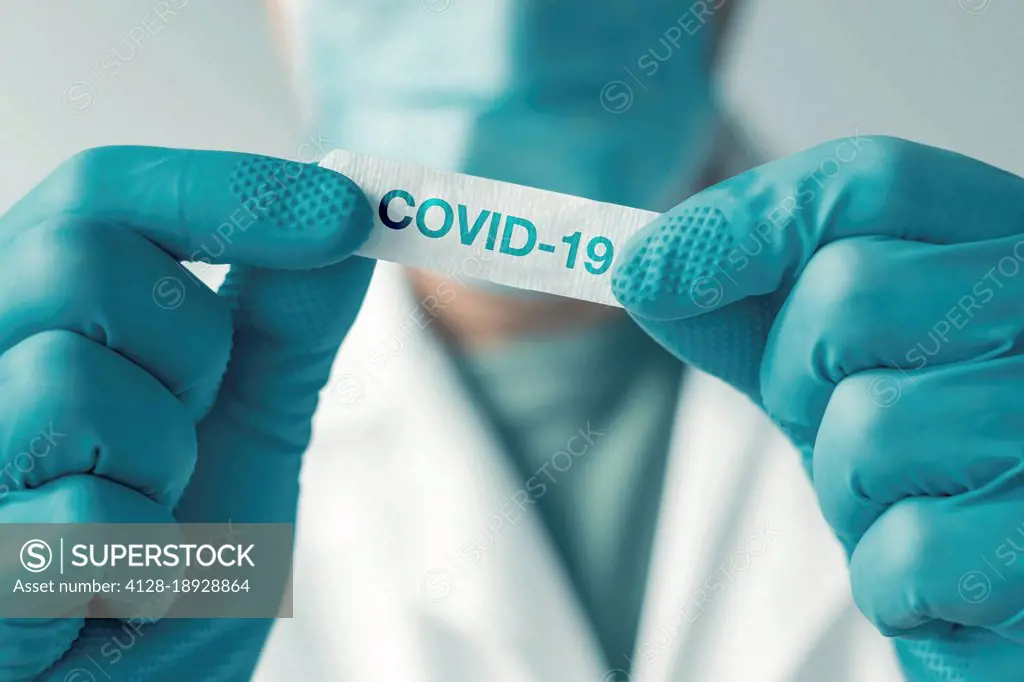Covid-19 diagnosis, conceptual image