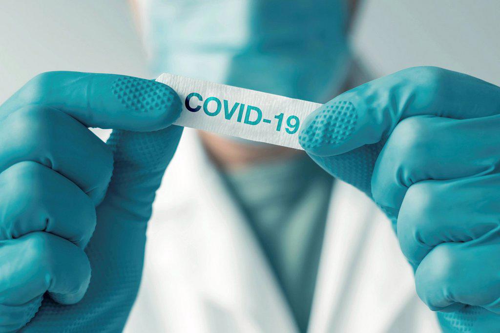 Covid-19 diagnosis, conceptual image