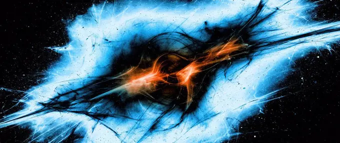 Black hole, abstract illustration