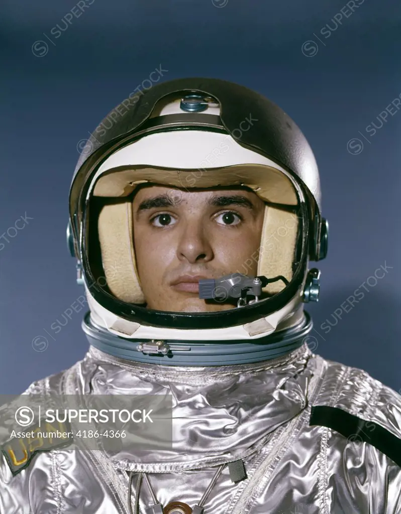 1960S Portrait Man Space Suit Astronaut